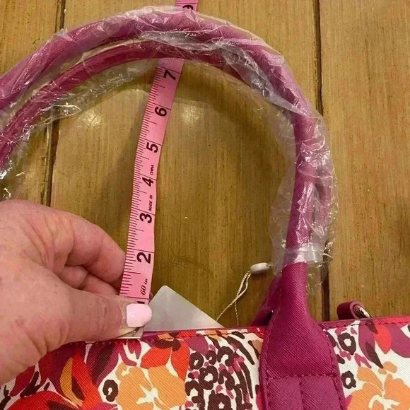 Trina Turk Women's Tote Adjustable Strap Faux Leather Spring Majorelle Garden - Picture 10 of 14